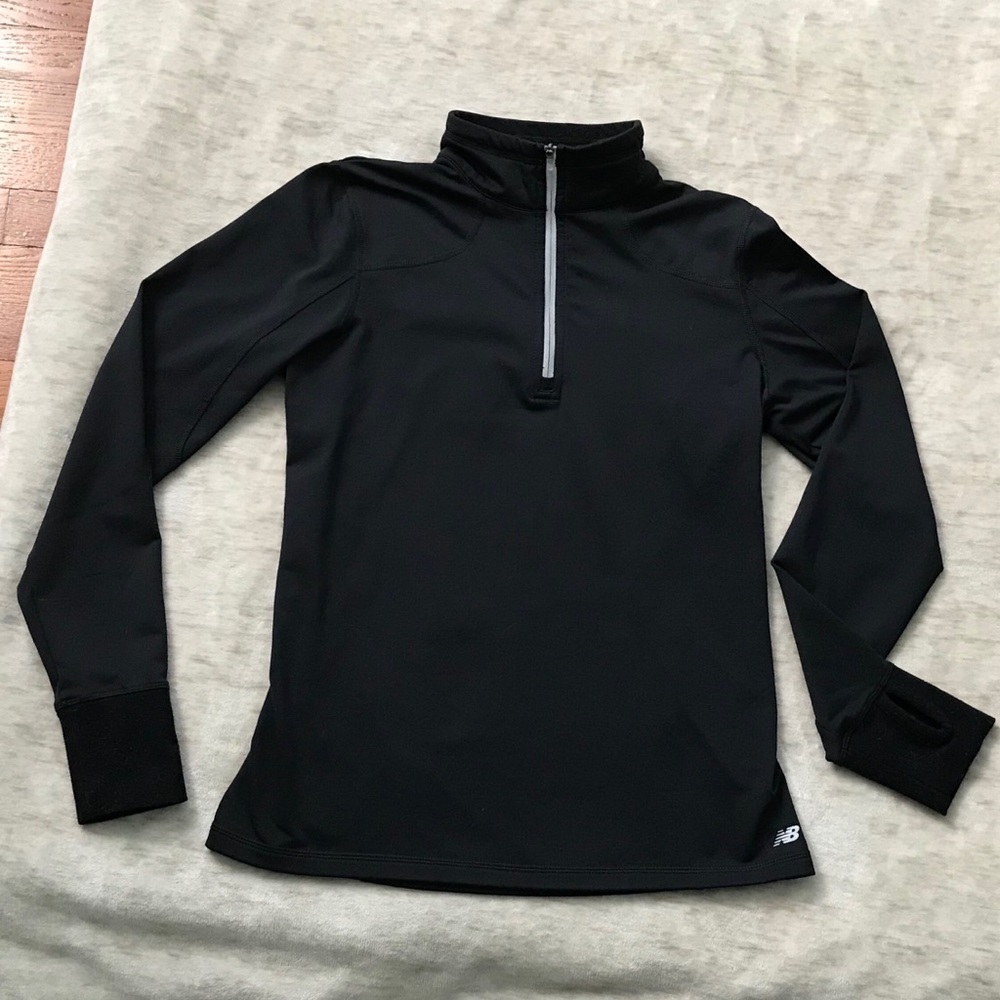 Black New Balance long sleeve athletic shirt
